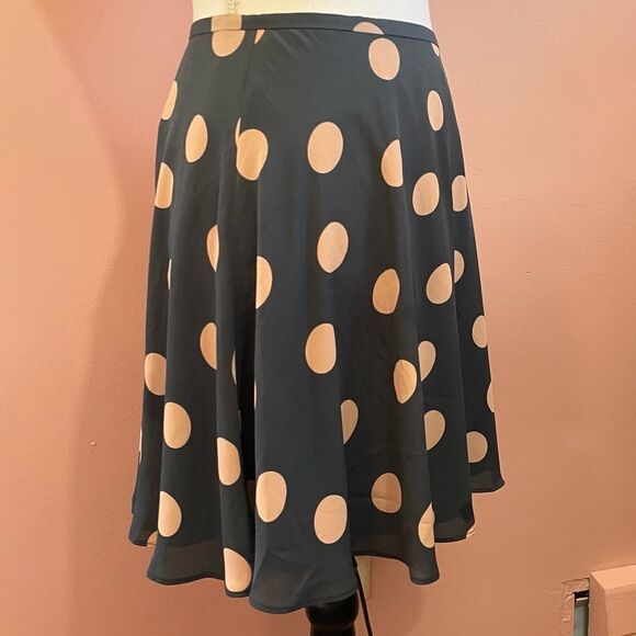 Loft A-Line Flouncy Polka Dot Mini Skirt - Picture 3 of 8